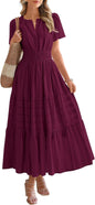BTFBM Womens Summer 2026 Casual Maxi Dresses