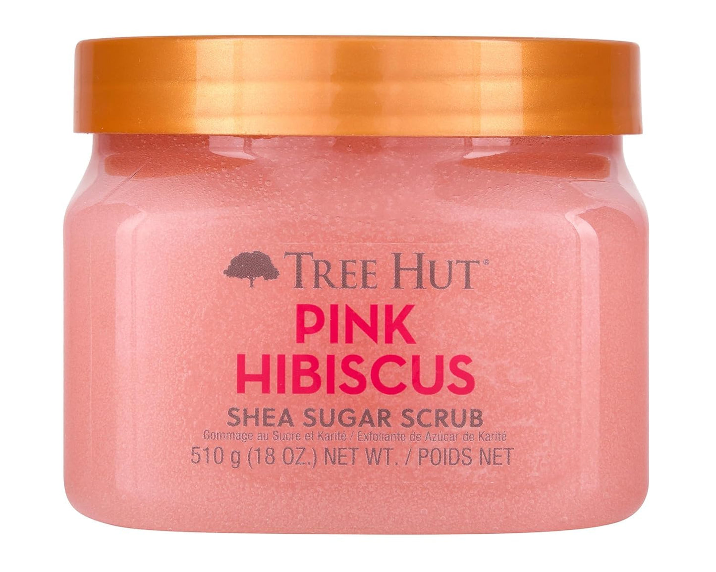 Tree Hut Body Scrub for Women, Pink Hibiscus, 18 Oz