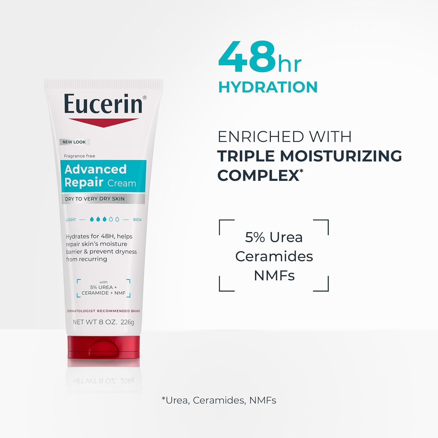 Eucerin Advanced Repair Lotion, Urea Enriched, 16.9 FL OZ