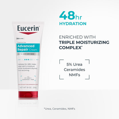Eucerin Advanced Repair Lotion, Urea Enriched, 16.9 FL OZ