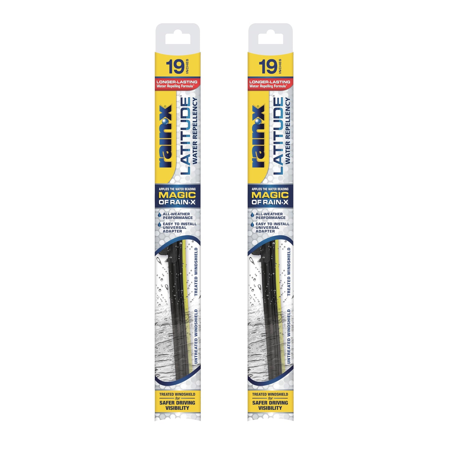 Rain-X 810348 Repellency Water Repellent Wiper Blades, 26" & 16" Windshield Wipers, All Weather Streak-Free for Enhanced Visibility w/Water Repellency Formula [Amazon Exclusive]