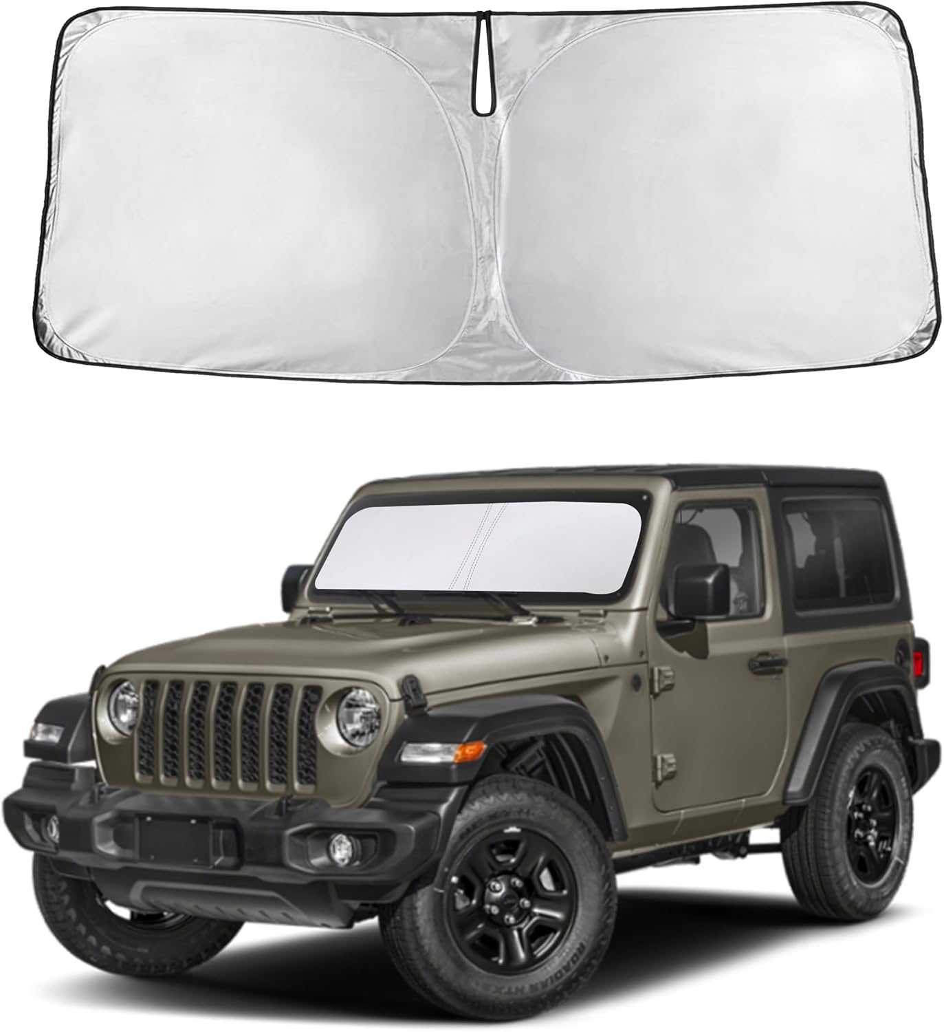 Autovir Windshield Sun Shade, 2017-2026 Tesla Model 3 & Y, 280T Visor Shade