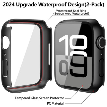 Misxi 2-Pack Waterproof Case for 46mm Apple Watch Series 11/10