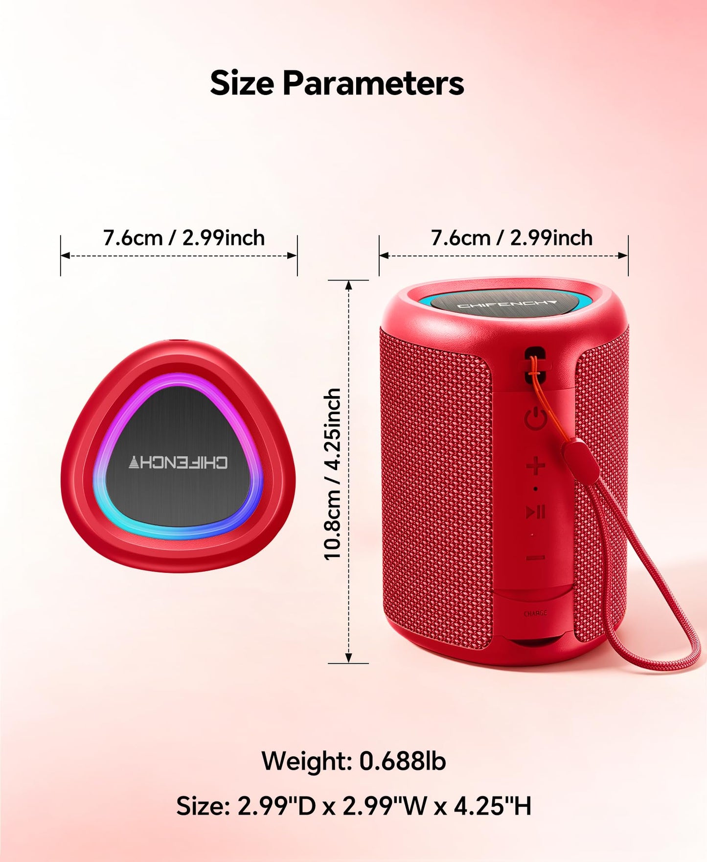 Portable Bluetooth Speaker Beach Essentials: IPX5 Waterproof for Outdoor