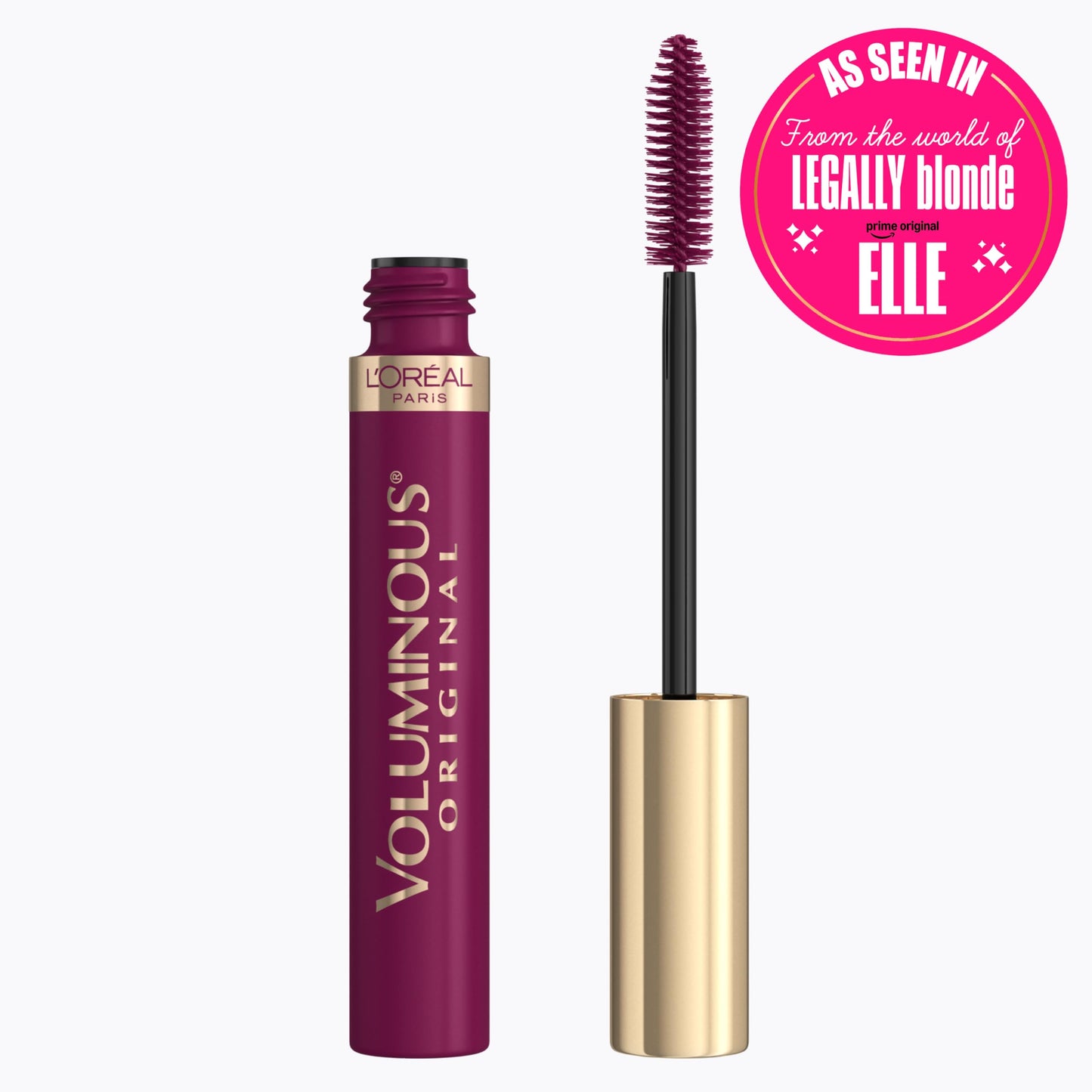L’Oreal ParisVoluminous Waterproof Volume Building Mascara, Black [360], 0.28 oz (Pack of 3)