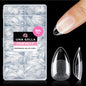 UNA GELLA 504Pcs Medium Pointed Almond Nail Tips, X-Soft Almond Gel Nails