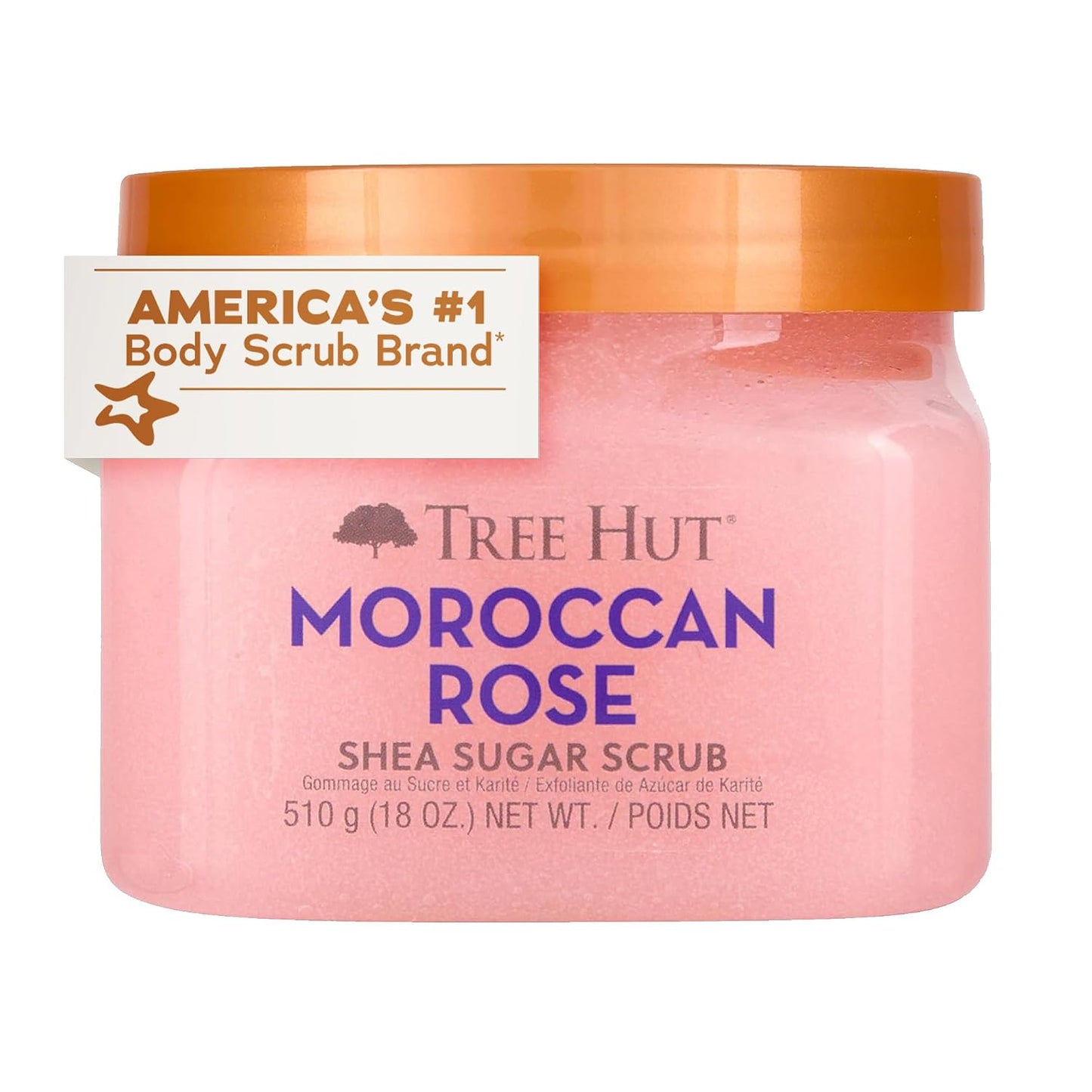 Tree Hut Body Scrub for Women, Pink Hibiscus, 18 Oz
