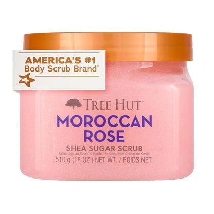 Tree Hut Body Scrub for Women, Pink Hibiscus, 18 Oz