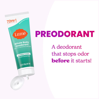 Lume Whole Body Deodorant - Cream Tube - 3 oz (Clean Tangerine)