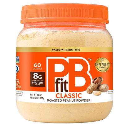 PBfit Classic Peanut Butter Powder 30 Oz, Peanut Spread with 8g Protein