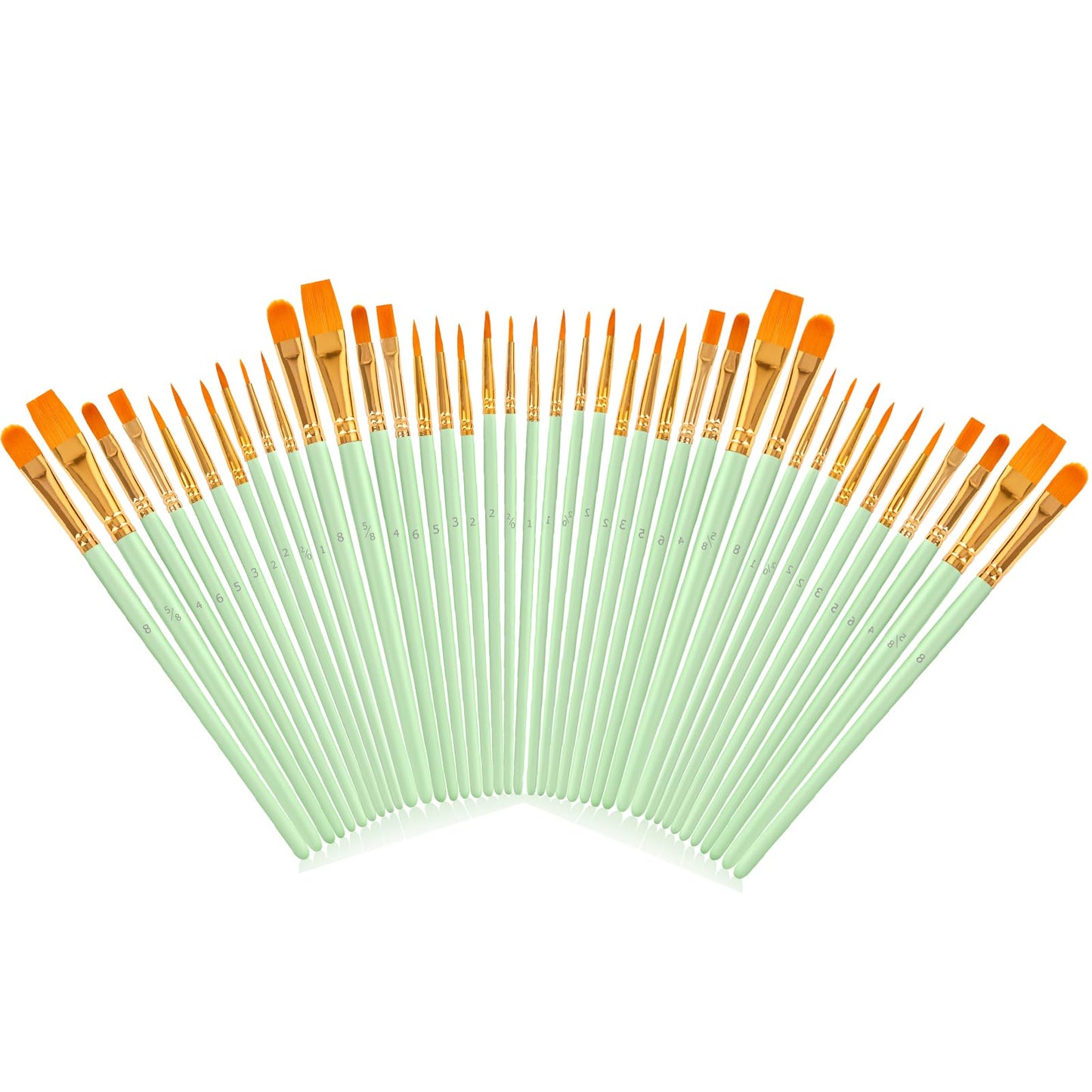 Soucolor Acrylic Paint Brushes Set, 20 Pcs Pointed Tip Artist Paintbrushes