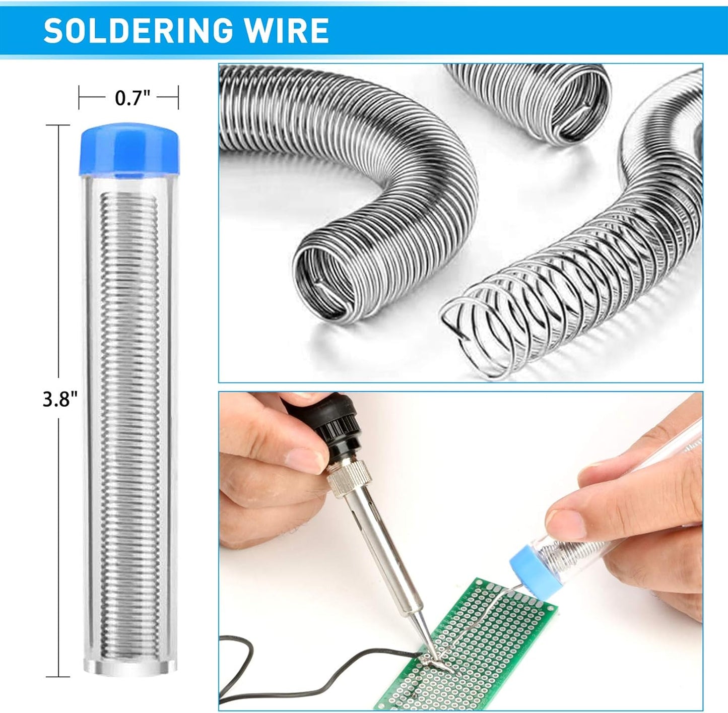 Soldering Iron, 60W 110V Adjustable Temperature Soldering Iron Pen, Portable Welding Tool, Fast Heating, for Electronic Repair, Jewelry, DIY