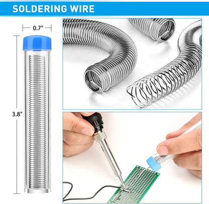 Soldering Iron, 60W 110V Adjustable Temperature Soldering Iron Pen, Portable Welding Tool, Fast Heating, for Electronic Repair, Jewelry, DIY
