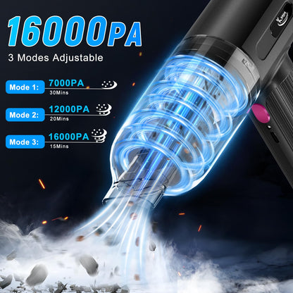 KMM Handheld Car Vacuum Cleaner, Hand Held Vacuum Cleaner and Air Duster