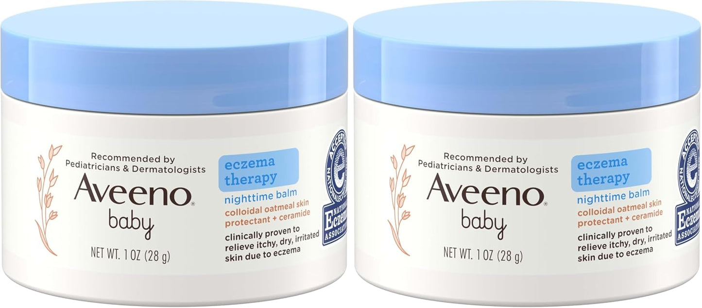 Aveeno Baby Eczema Therapy Nighttime Body Balm, Hypoallergenic, 11 oz