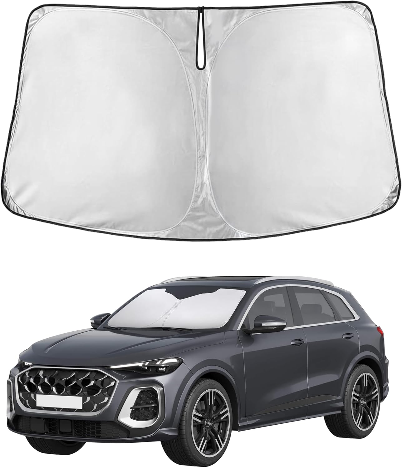 Econour Car Windshield Sun Shade, Front Window Sun Blocker for SUVs,Sedan