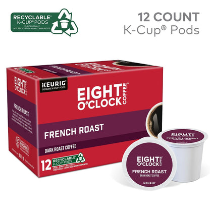 Eight O'Clock Coffee Hazelnut, Single-Serve Keurig K-Cup Pods, Flavored Medium Roast Coffee Pods, 96 Count
