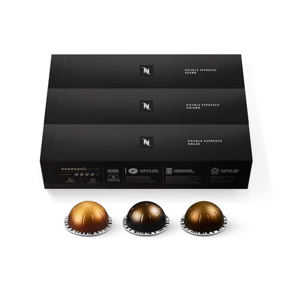 Nespresso Capsules Vertuo, Variety Pack, Medium and Dark Roast Coffee, 30 Count Coffee Pods, Brews 7.8 oz.