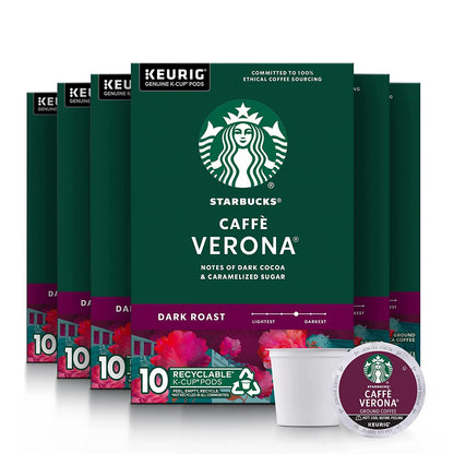 Starbucks K-Cup Coffee Pods, Dark Roast Hot or Iced Coffee, French Roast, 96 Keurig Pods
