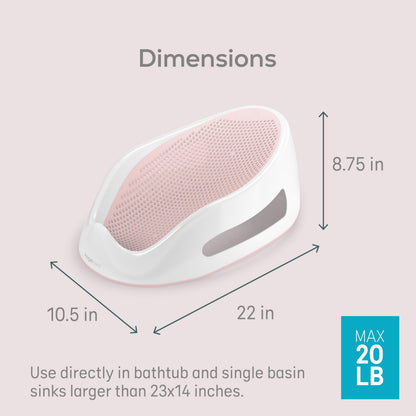 Angelcare Soft-Touch Baby Bath Support & Rinser Bundle, Aqua
