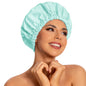 Edoneery Shower Caps for Women Reusable Waterproof, Shower Hair Cap