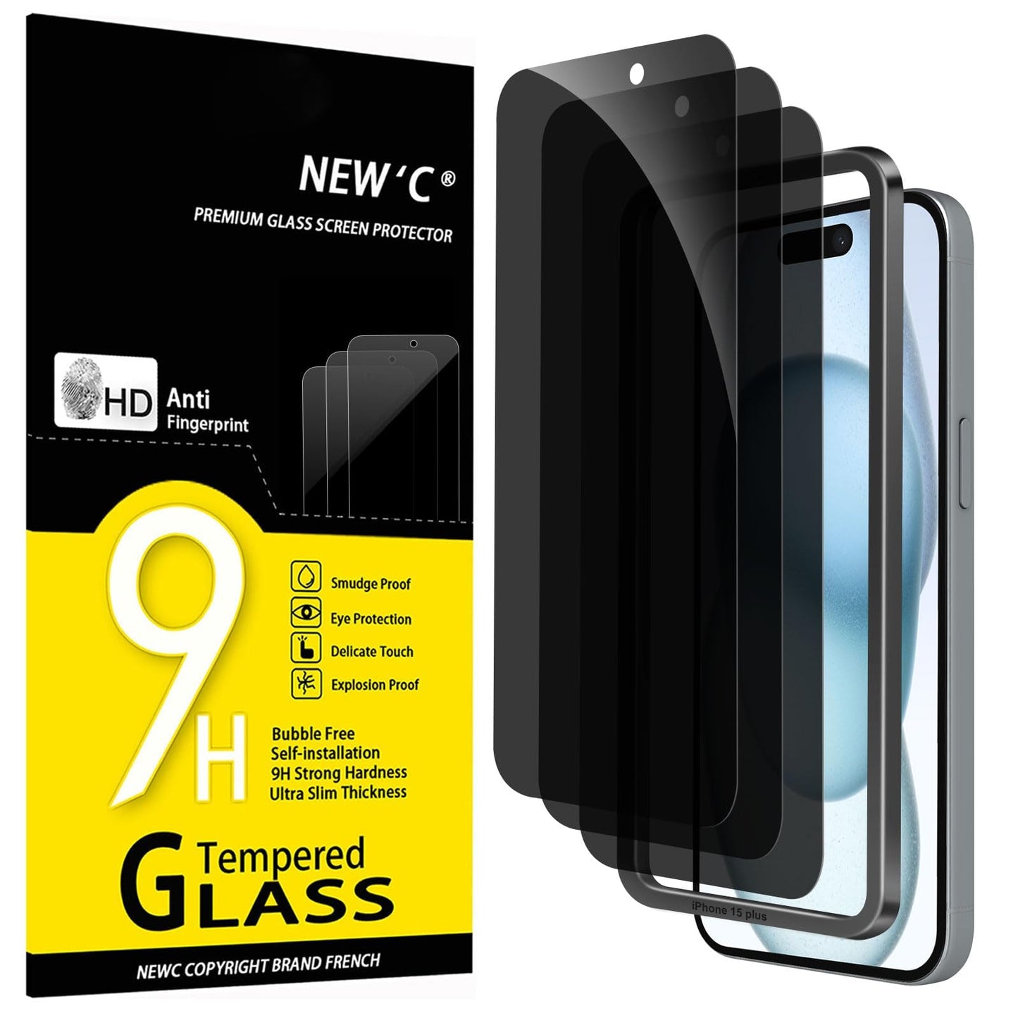 NEW'C for iPhone 17, iPhone 17 Pro, iPhone 16 Pro Screen Protector