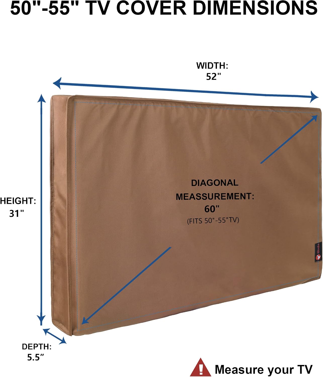 iBirdie Outdoor TV Cover 55 to 58 inch Weatherproof and Waterproof