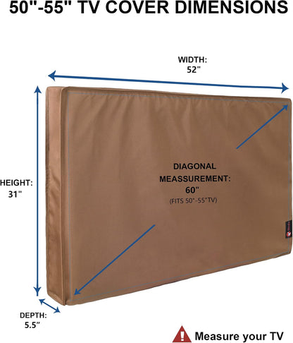 iBirdie Outdoor TV Cover 55 to 58 inch Weatherproof and Waterproof