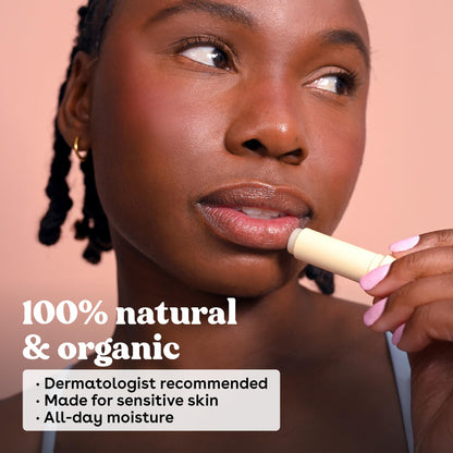 eos 100% Natural Lip Balm - Strawberry Sorbet and Pomegranate Raspberry, All-Day Moisture, Lip Care Products, 0.14 oz, 2-Pack