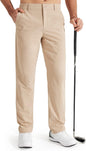Libin Mens Golf Pants Stretch Work Dress Pants 30"/32"/34" Quick Dry Lightweight Casual Comfy Trousers with Pockets