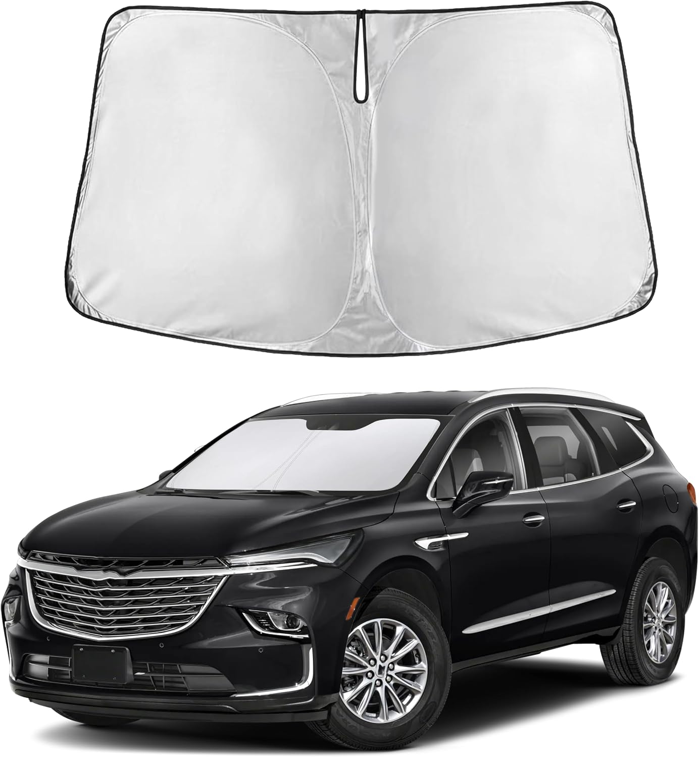 Autovir Windshield Sun Shade, 2017-2026 Tesla Model 3 & Y, 280T Visor Shade