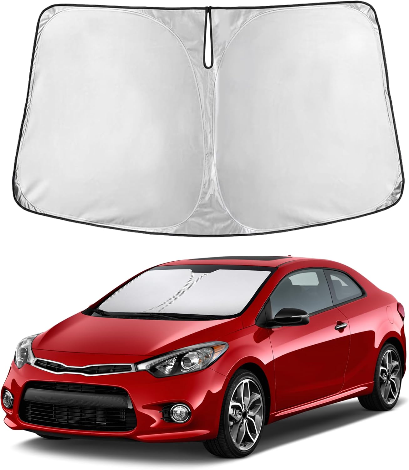 Econour Car Windshield Sun Shade, Front Window Sun Blocker for SUVs,Sedan