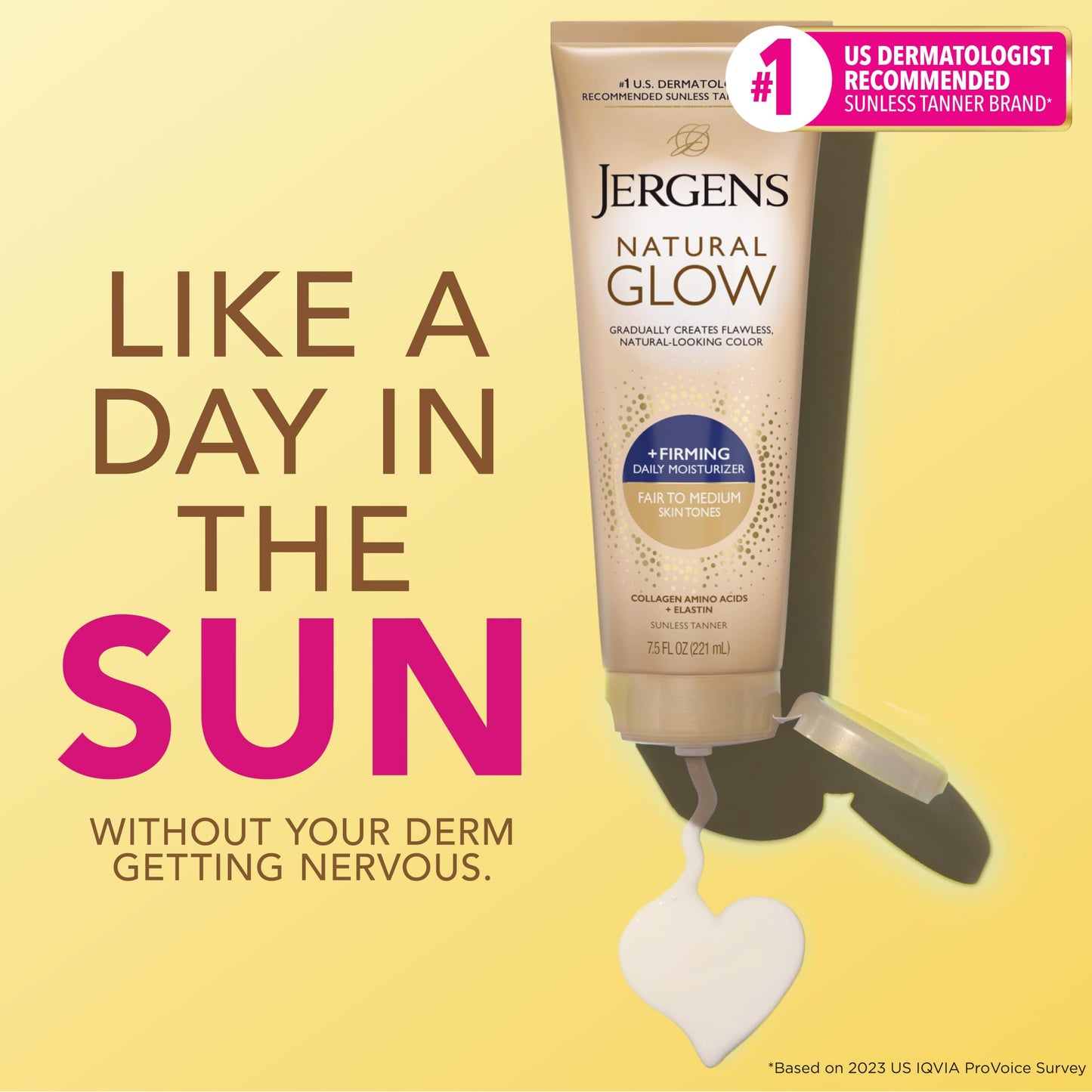 Jergens Natural Glow + Firming Daily Moisturizer Medium to Tan Skin Tones 7.5oz