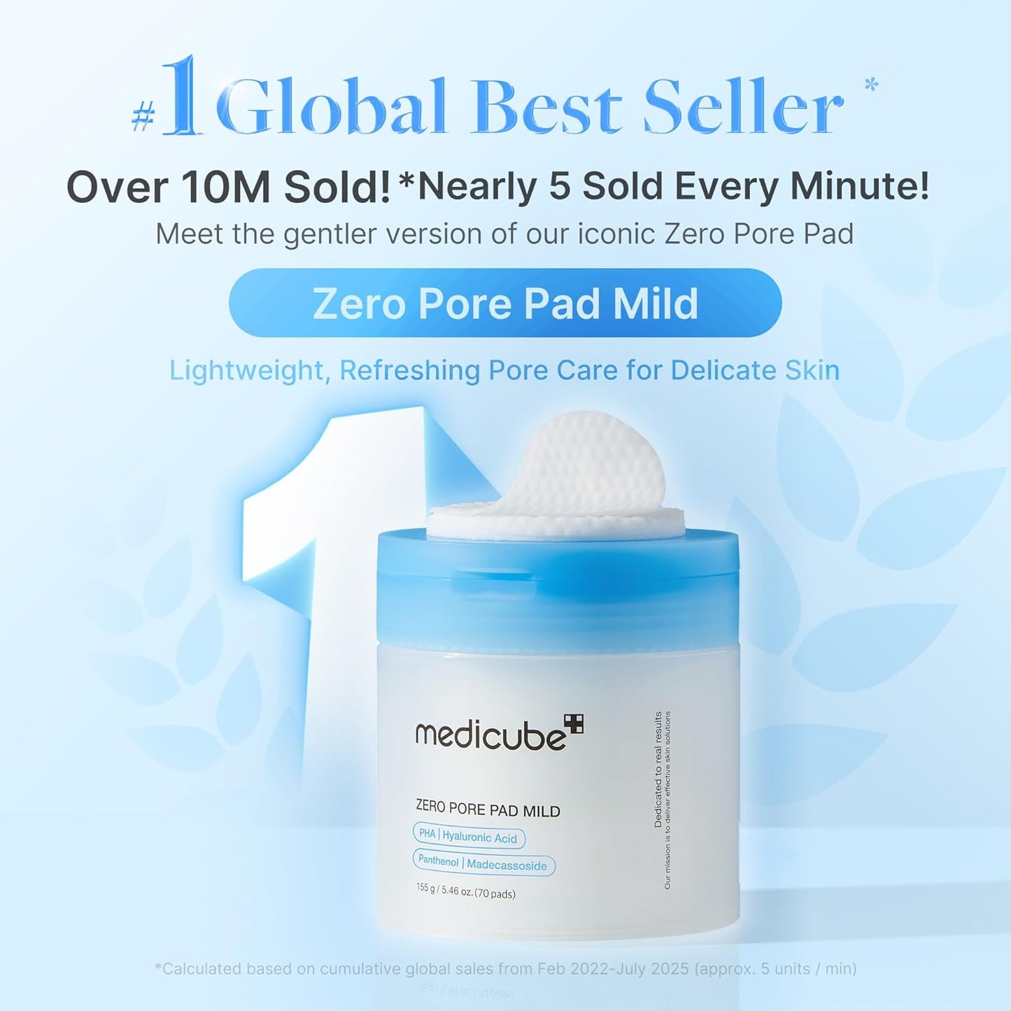 medicube Toner Pads Zero Pore Pad 2.0 for Exfoliation and Pore Care