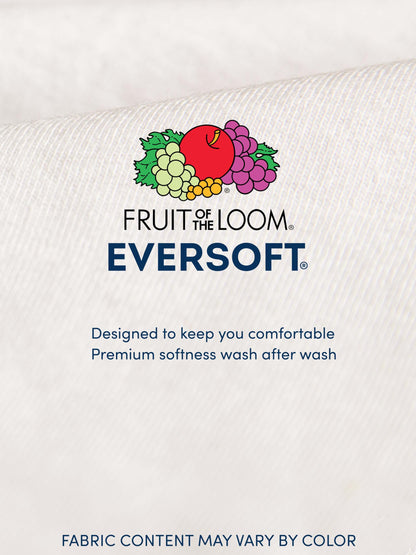 Fruit of The Loom Men's Crew Tee Undershirts, Moisture Wicking & Tag Free, Also Available in Big & Tall