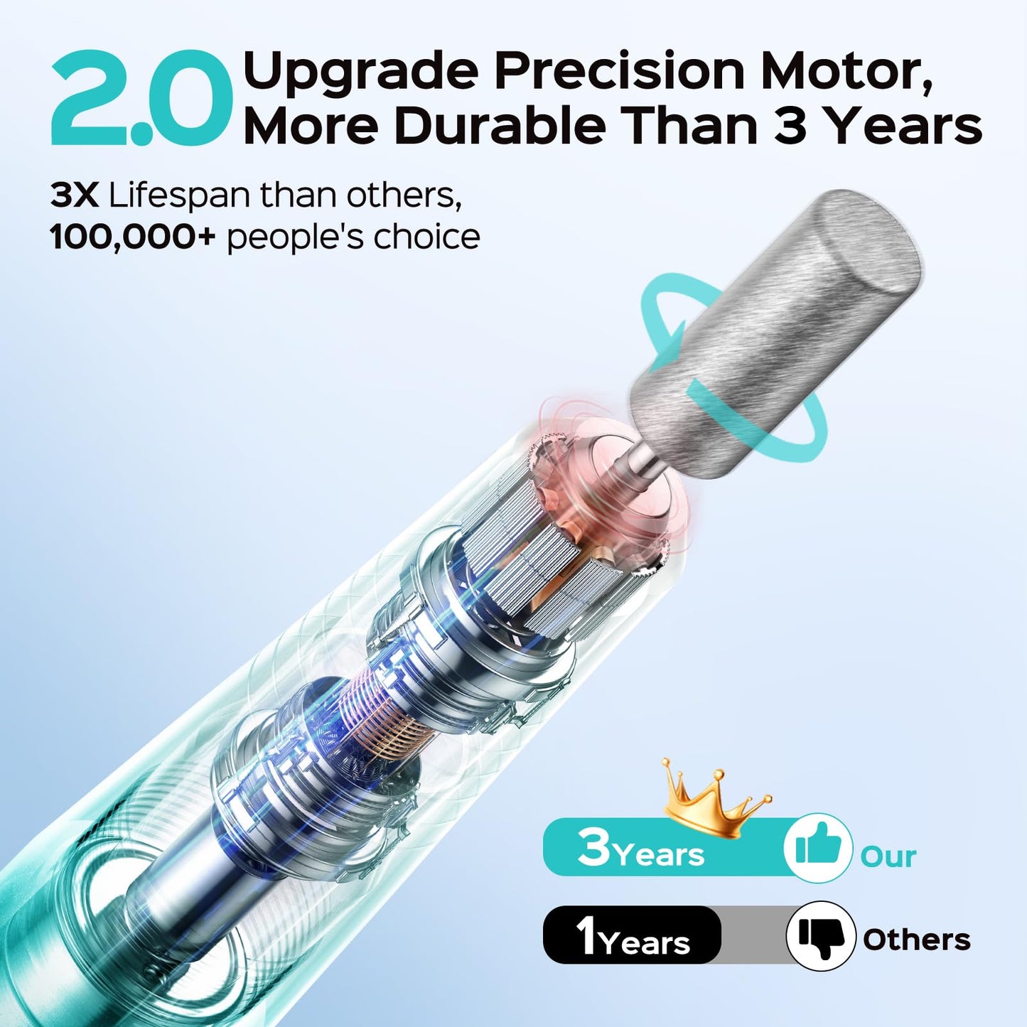 COSLUS C40 Electric Nail Drill Professional, Precise Dial Speed Control
