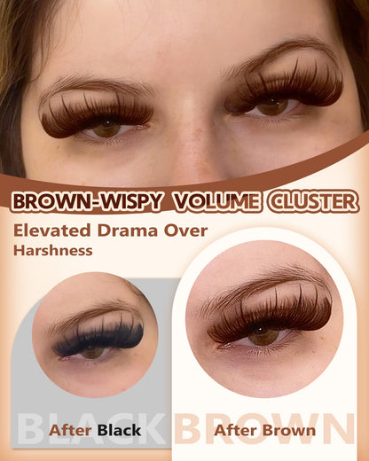 Goddvenus Pre-made Spikes Lash Clusters Wispy Manga Eyelash Clusters
