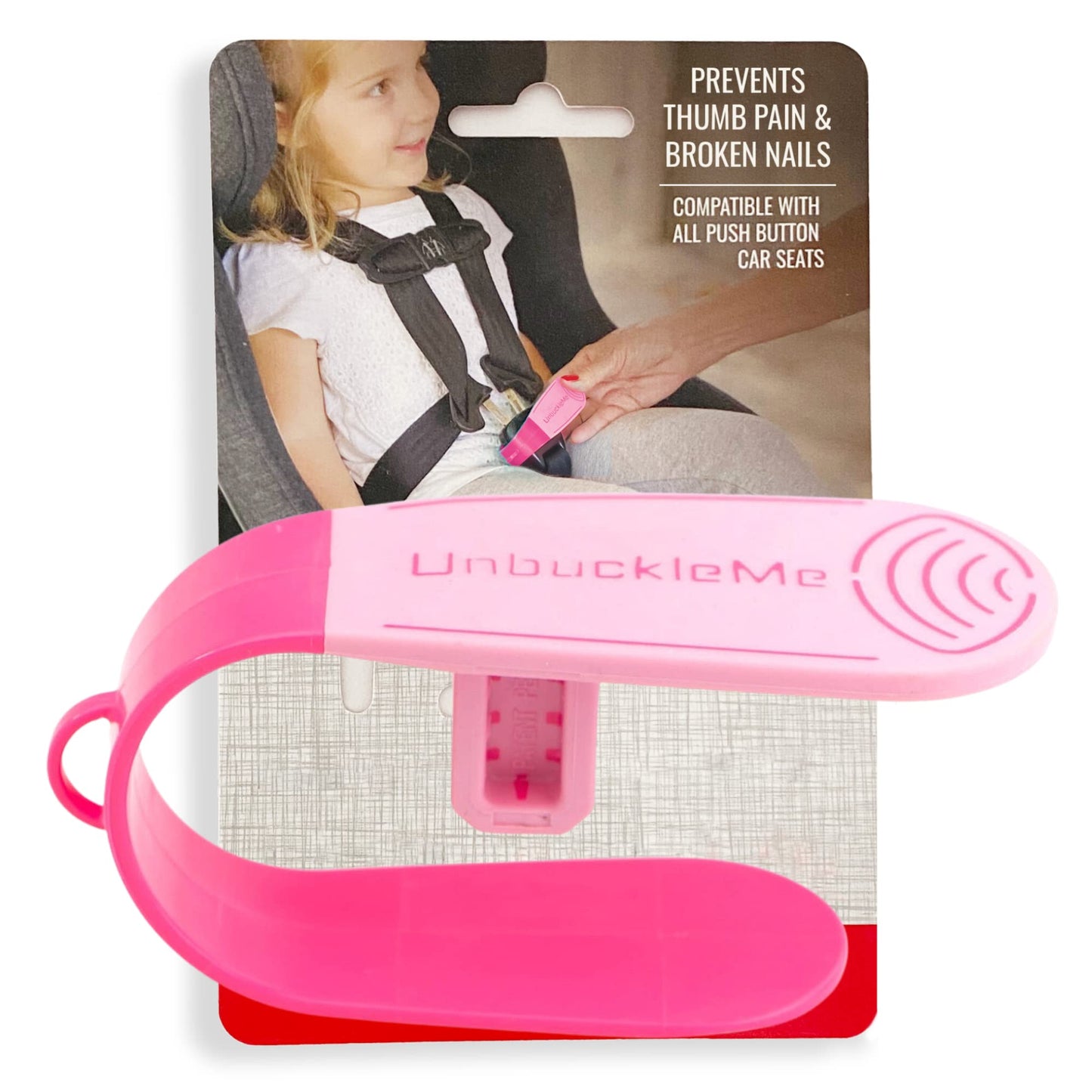 UnbuckleMe Car Seat Buckle Release Tool - Easy Opener Aid for Arthritis, Long Nails, Older Kids - Button Pusher for Infant, Toddler, Convertible 5 pt Harness car Seats - As Seen on Shark Tank (Aqua)