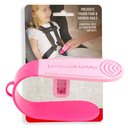 UnbuckleMe Car Seat Buckle Release Tool - Easy Opener Aid for Arthritis, Long Nails, Older Kids - Button Pusher for Infant, Toddler, Convertible 5 pt Harness car Seats - As Seen on Shark Tank (Aqua)