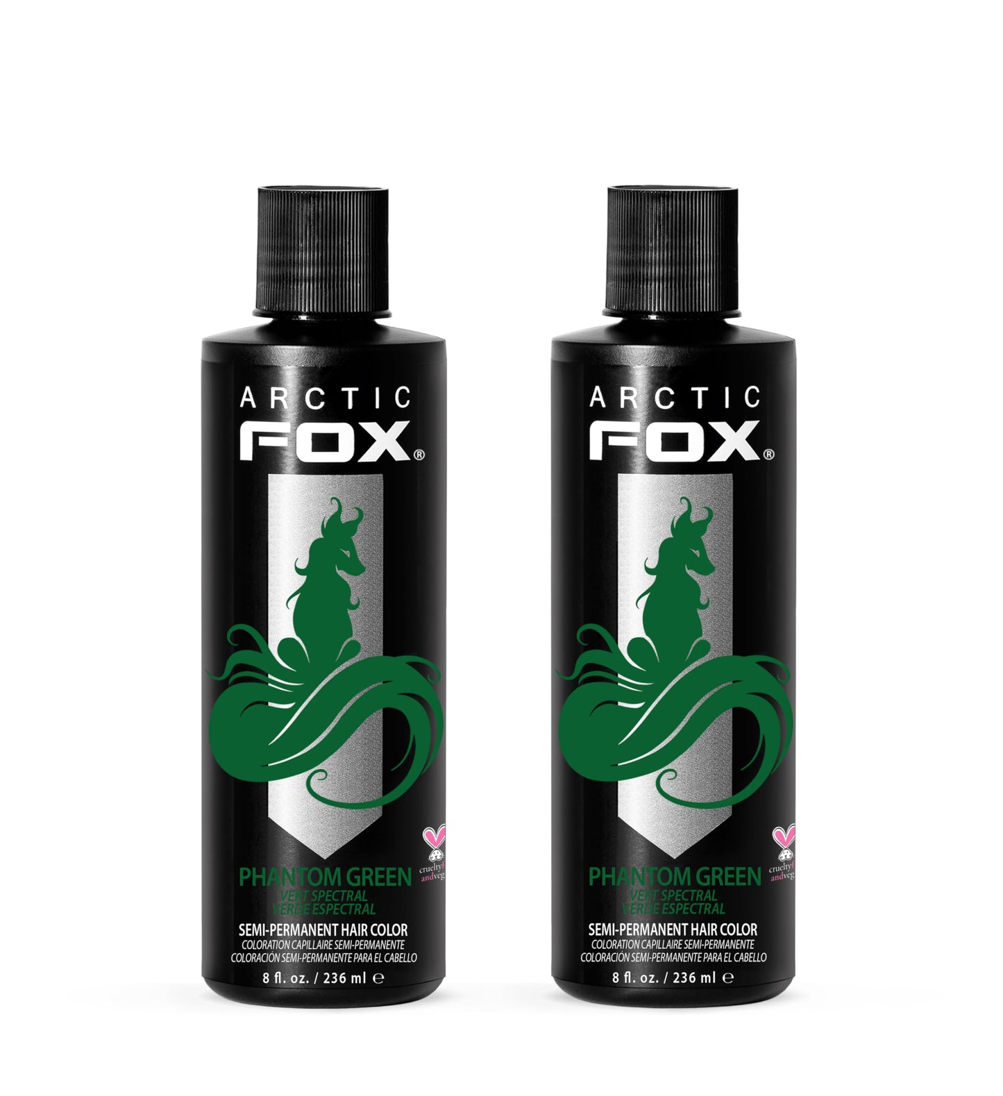 ARCTIC FOX Semi-Permanent Hair Dye - Sunset Orange, Vegan - 2 x 8 oz