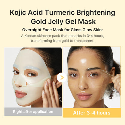 medicube Jelly Gel Mask with Salmon DNA PDRN Pink Collagen, 4EA