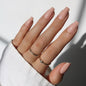 Glamnetic Press On Nails - Short Almond, Glossy Fake Nails 24 Pc Full Kit