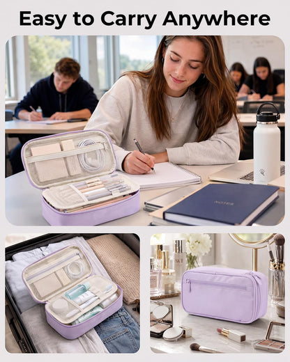 WEMATE Pencil Case, Large Storage Organizer, Makeup Bag, Teacher Must - have, Big Pencil Pouch, Marker Case for College