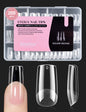 Beetles Soft Gel Nail Tips Short Almond 288pcs in 12 Sizes Etch-X