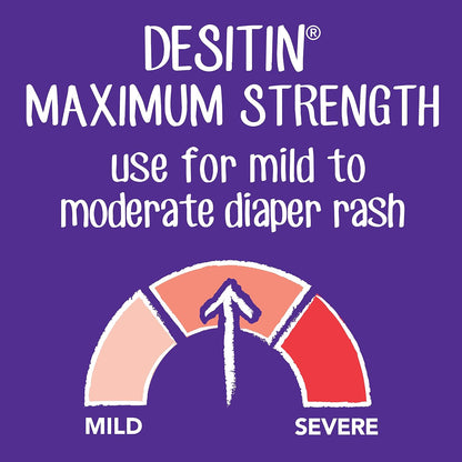Desitin Maximum Strength Diaper Rash Paste, 40% Zinc Oxide, 4.8 oz