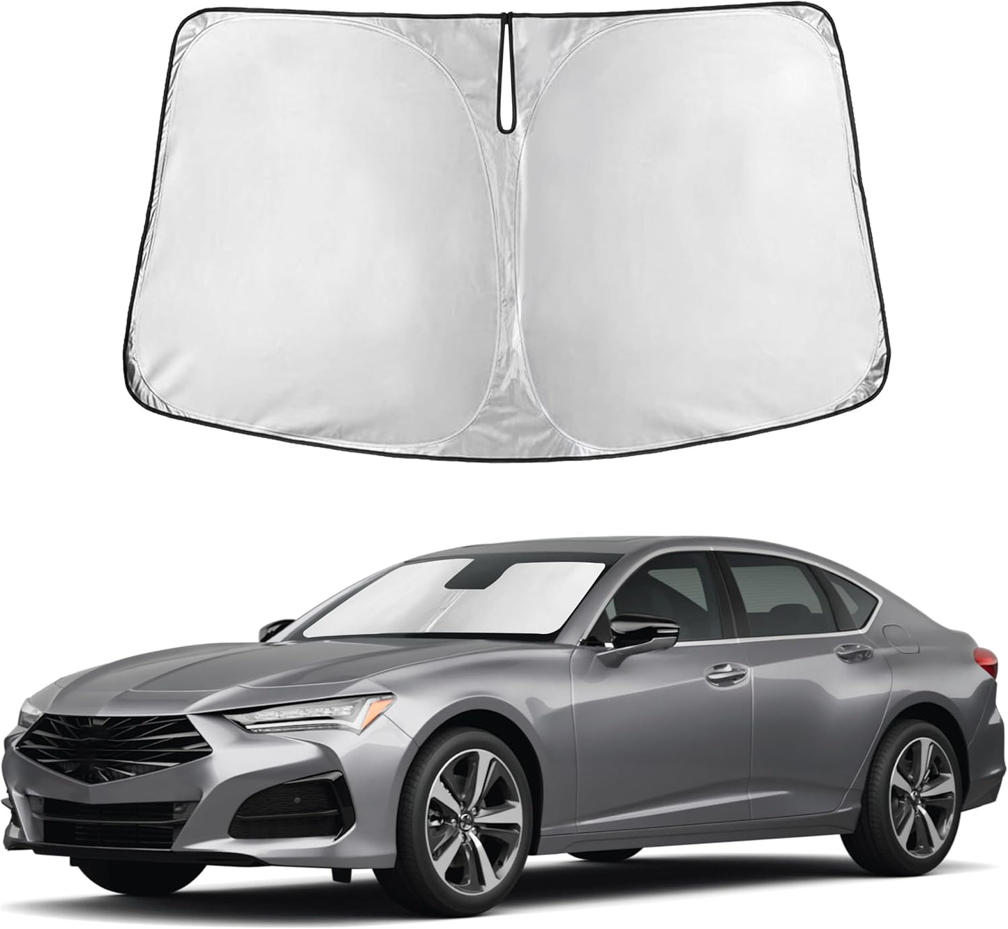 Autovir Windshield Sun Shade, 2017-2026 Tesla Model 3 & Y, 280T Visor Shade