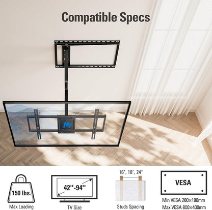 Mounting Dream Full Motion TV Wall Mount for 32-70 Inch TVs up to 99lbs