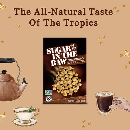 In The Raw Granulated Turbinado Cane Sugar, 2 lb Box, Pure, All-Natural Turbinado Sugar, Non-GMO Project Verified, Kosher, Vegan and Gluten Free (Pack of 12)