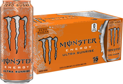 Monster Energy Zero Ultra, Sugar Free Energy Drink, 16 Ounce