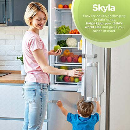 SKYLA HOMES Child Safety Cabinet Locks, White, 8 Pack